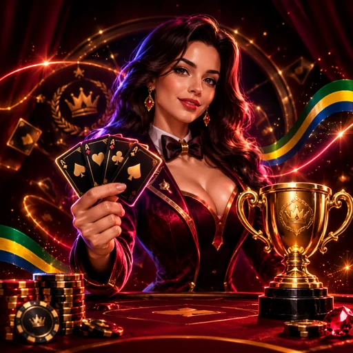 Game show ao vivo com roda de prêmios e apresentador