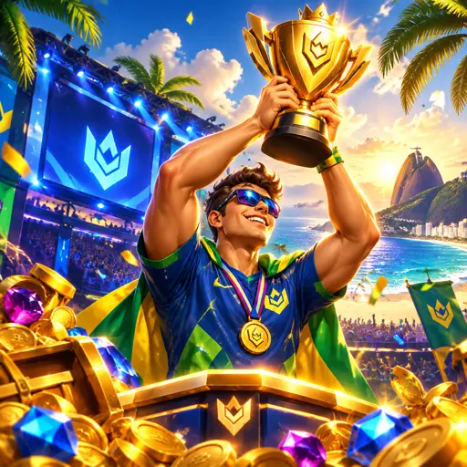 Arena de eSports com partidas transmitidas ao vivo