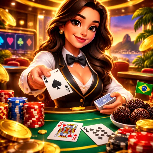 Mesa privativa de blackjack com dealer ao vivo reservada para membros do clube VIP